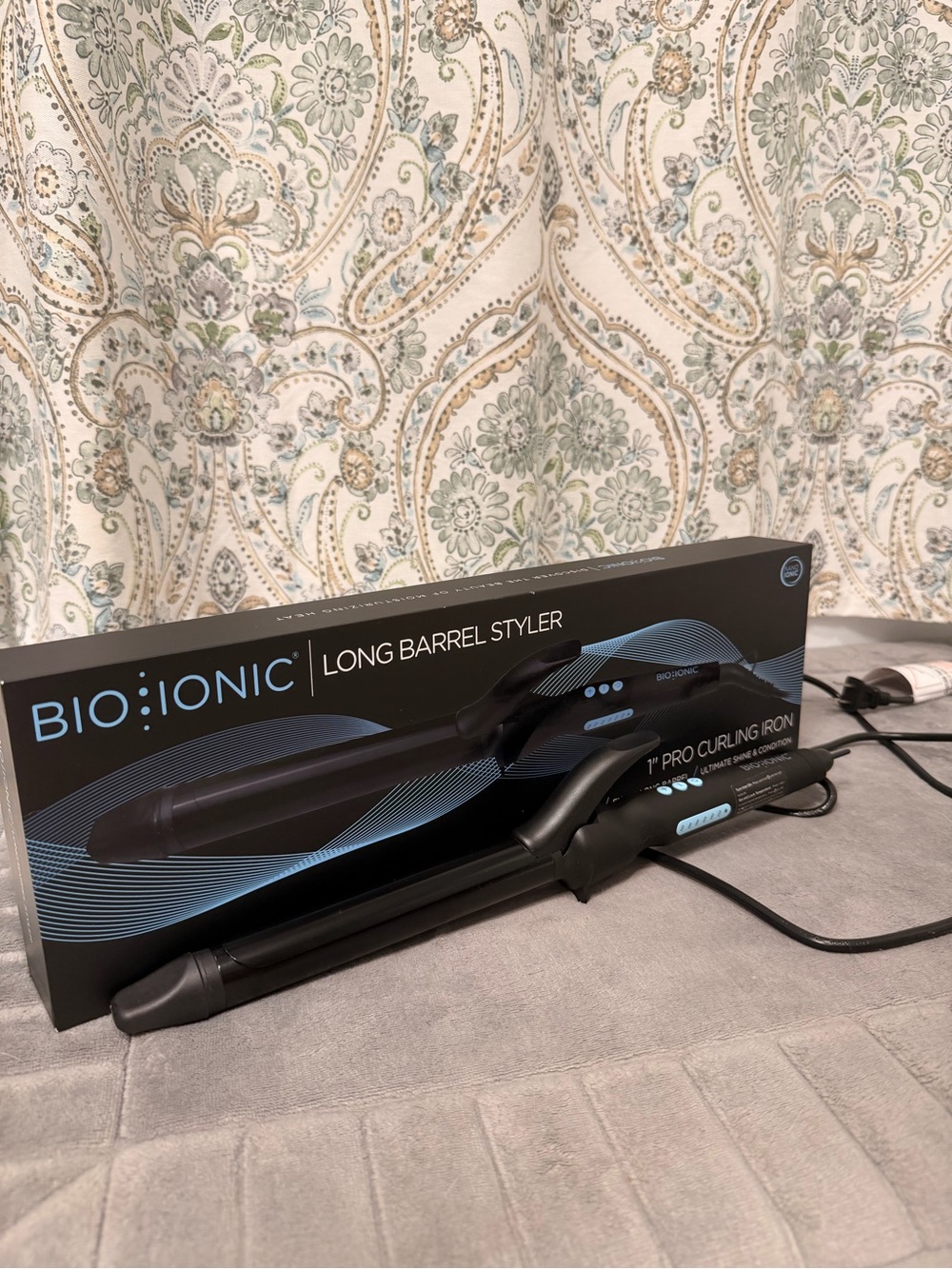 Bio Ionic Long Barrel Styler 1" Pro Curling Iron - Black